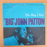 'Big' John Patton – 'The Way I Feel'- Vinyl LP Record - Very-Good Quality (VG)  (verry)
