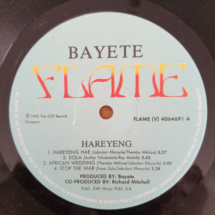 Bayete – Hare Yeng Hae - Vinyl LP Record - Very-Good+ Quality (VG+) (verygoodplus)