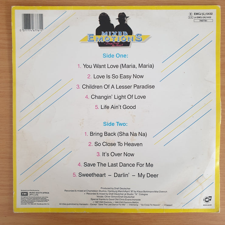 Mixed Emotions – Deep From The Heart - Vinyl LP Record - Very-Good- Quality (VG-) (minus)
