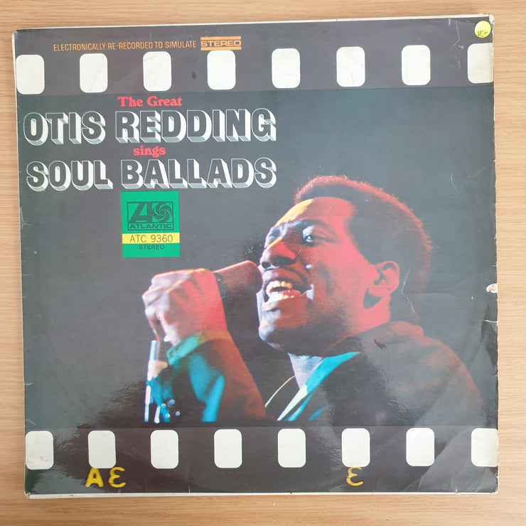 Otis Redding – The Great Otis Redding Sings Soul Ballads - Vinyl LP Record - Very-Good+ Quality (VG+) (verygoodplus)