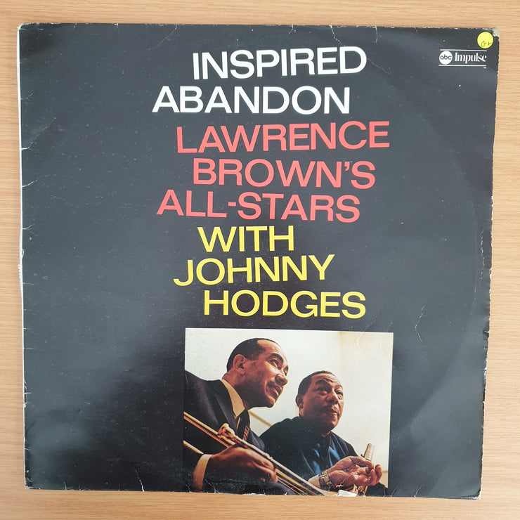 Lawrence Brown's All-Stars With Johnny Hodges – Inspired Abandon (ABCL) - Vinyl LP Record - Good+ Quality (G+) (gplus)
