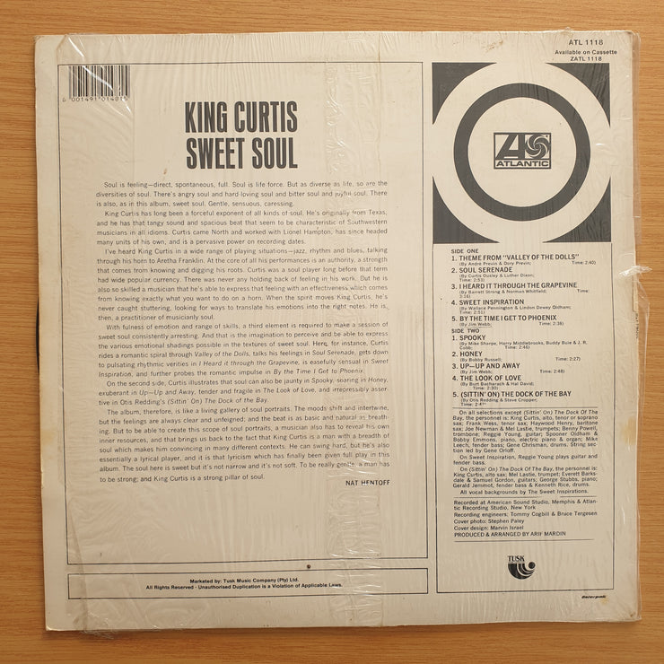 King Curtis – Sweet Soul  - Vinyl LP Record - Very-Good Quality (VG)  (verry)