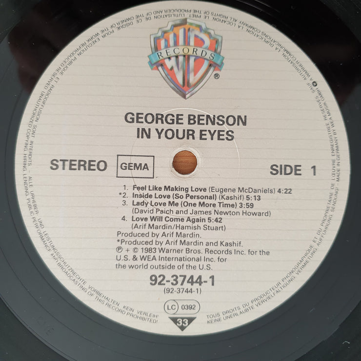 George Benson - In Your Eyes (Germany Pressing) - Vinyl LP Record  - Good Quality (G) (goood)
