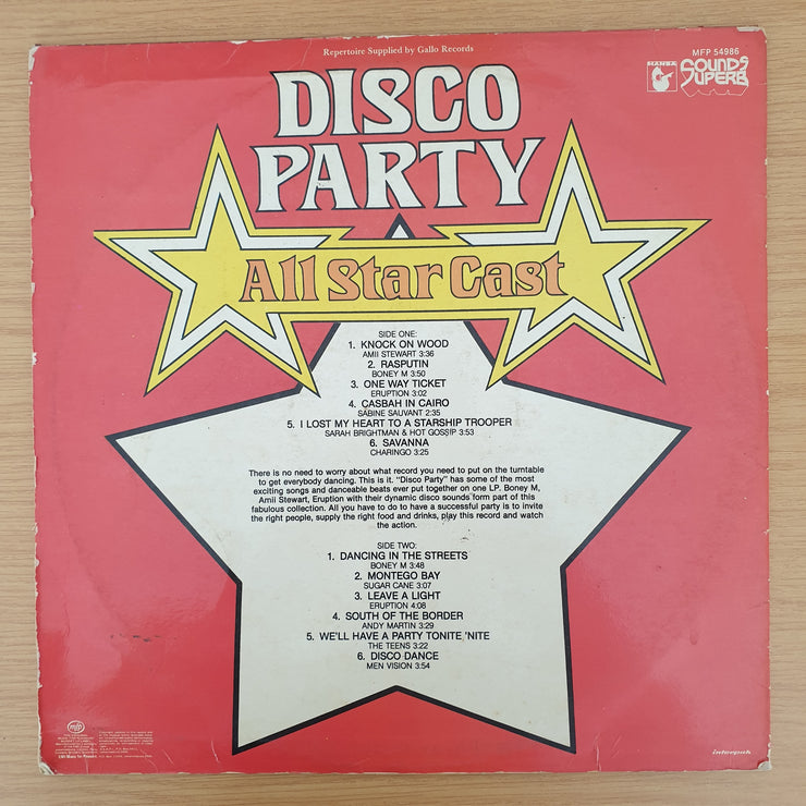 Disco Party - All Star Cast  - Vinyl LP Record - Very-Good- Quality (VG-)