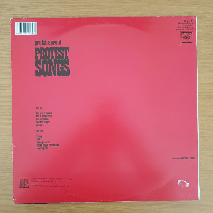 Prefab Sprout – Protest Songs – Vinyl LP Record - Very-Good+ Quality (VG+) (verygoodplus)