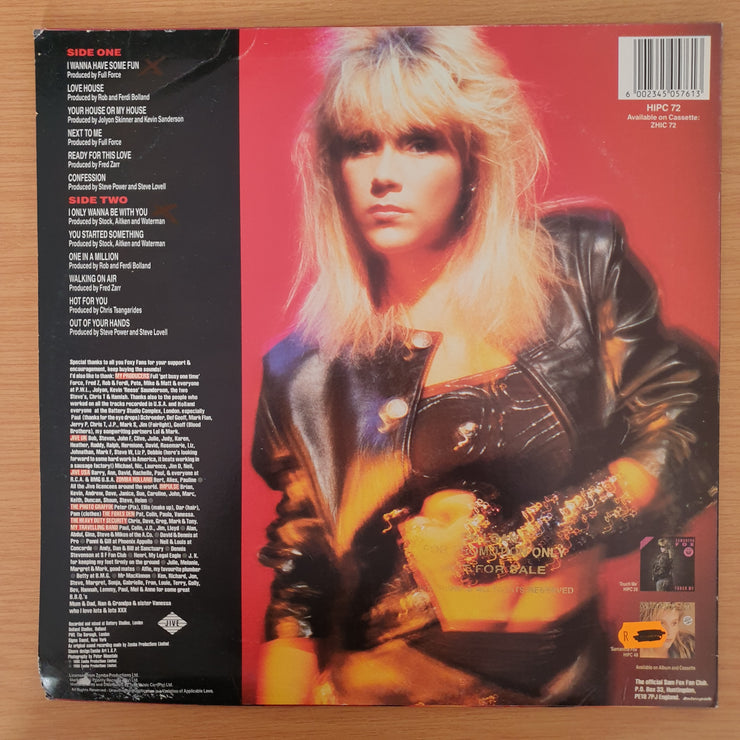 Samantha Fox ‎– I Wanna Have Some Fun - Vinyl LP Record  (VG+)