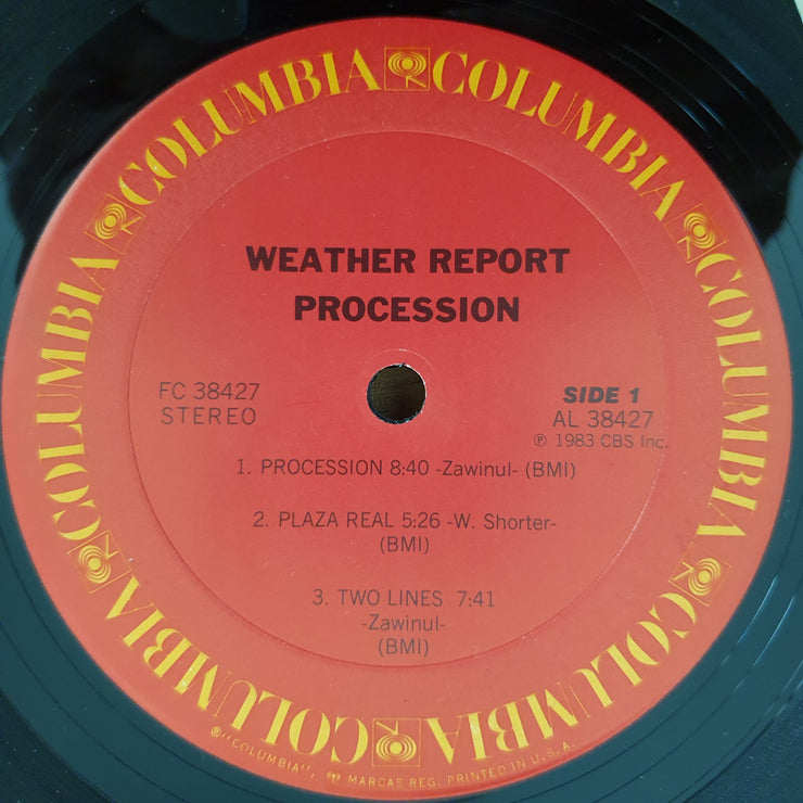 Weather Report – Procession US) - Vinyl LP Record - Very-Good+ Quality (VG+) (verygoodplus)
