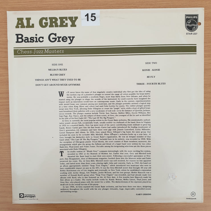 Al Grey – Basic Grey - Vinyl LP Record - Very-Good+ Quality (VG+)