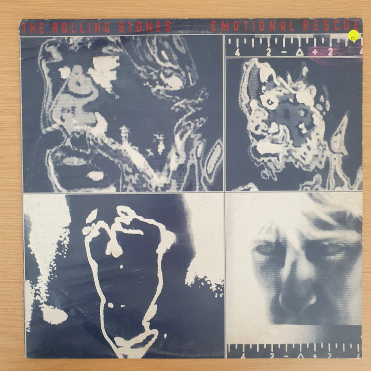 The Rolling Stones - Emotional Rescue - Vinyl LP Record - Very-Good Quality (VG)  (verry)