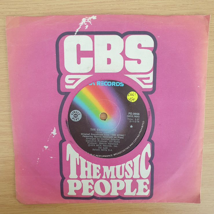 Marvin Hamlisch – The Entertainer - Vinyl 7" Record - Very-Good+ Quality (VG+) (verygoodplus7)