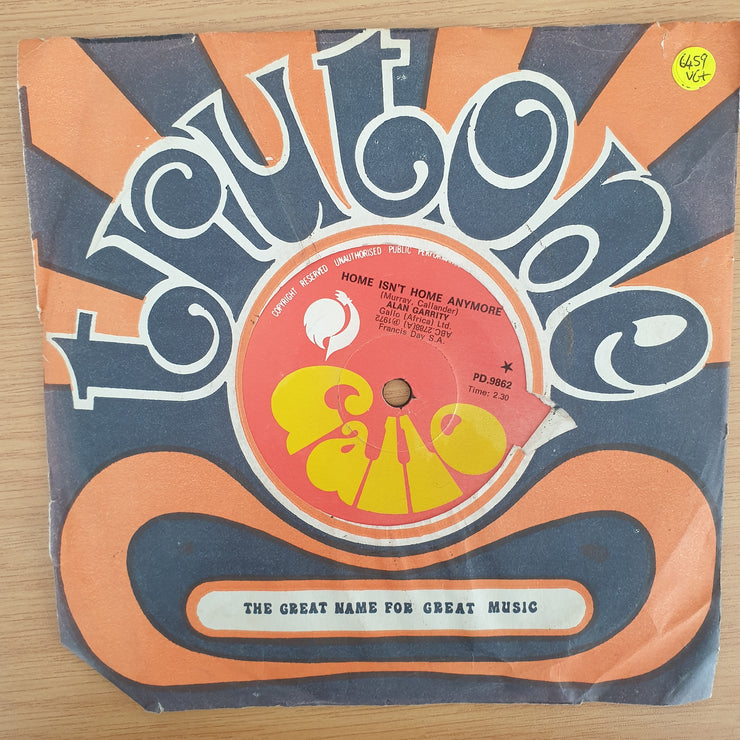 Alan Garrity – Home Isn't Home Anymore / So Hard To Get By - Vinyl 7" Record - Very-Good+ Quality (VG+) (verygoodplus7)