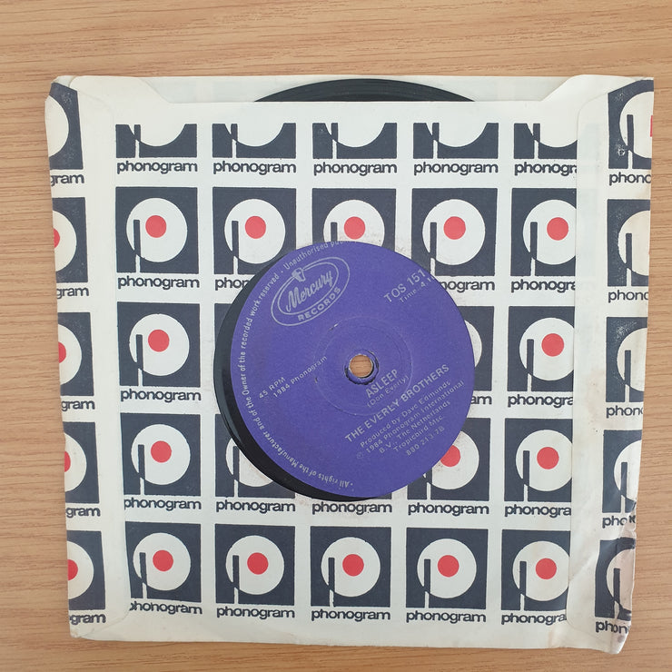 The Everly Brothers – On The Wings Of A Nightingale - Vinyl 7" Record - Very-Good+ Quality (VG+) (verygoodplus7)