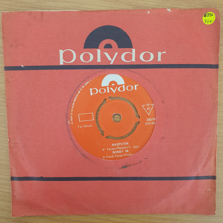 Boney M. – Rasputin  - Vinyl 7" Record - Very-Good+ Quality (VG+) (verygoodplus7)