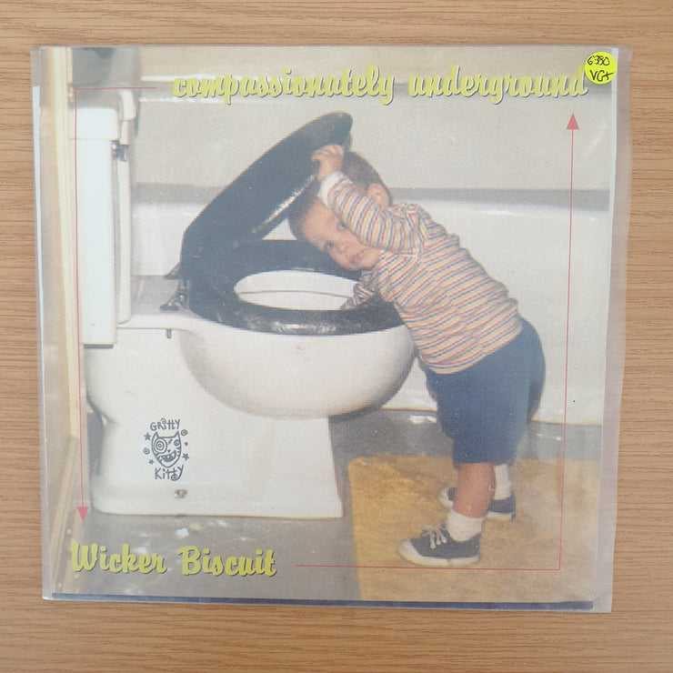 Wicker Biscuit – Basement - Vinyl 7" Record - Very-Good+ Quality (VG+) (verygoodplus7)