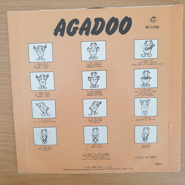 Black Lace ‎– Agadoo - Vinyl 7" Record - Very-Good+ Quality (VG+)