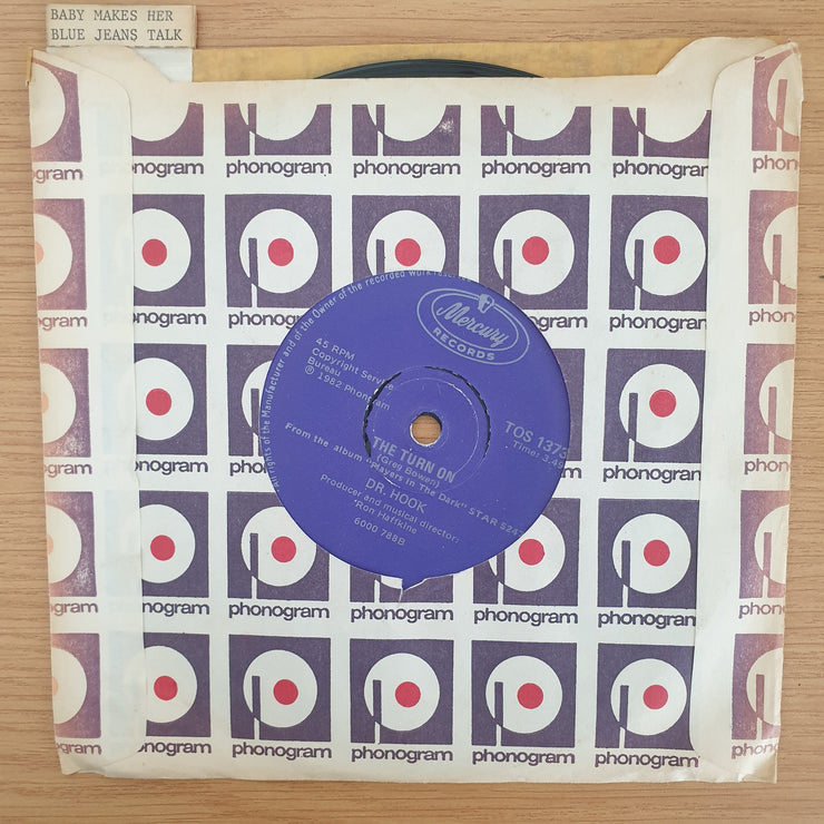 Dr. Hook ‎– Baby Makes Her Blue Jeans Talk - Vinyl 7" Record - Very-Good+ Quality (VG+)