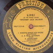 Brother Jack McDuff – Live! - Vinyl LP Record - Good+ Quality (G+) (gplus)