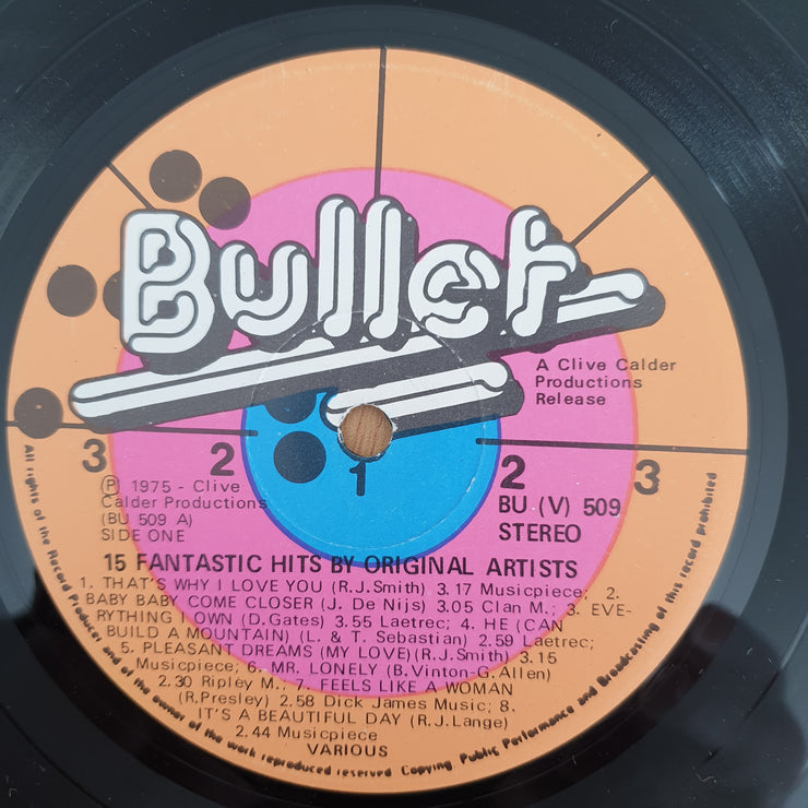 15 Fantastic Hits by the Original Artists (Spider, Richard Jon Smith...) - Various South Africa - Vinyl LP Record - Very-Good+ Quality (VG+)