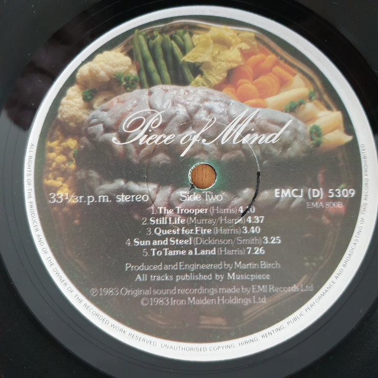 Iron Maiden – Piece Of Mind - Vinyl LP Record - Very-Good+ Quality (VG+)