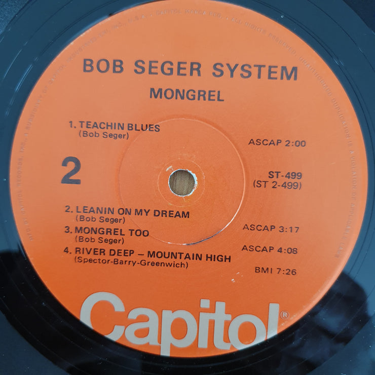 Bob Seger System ‎– Mongrel (USA) -  Vinyl LP Record - Very-Good+ Quality (VG+)