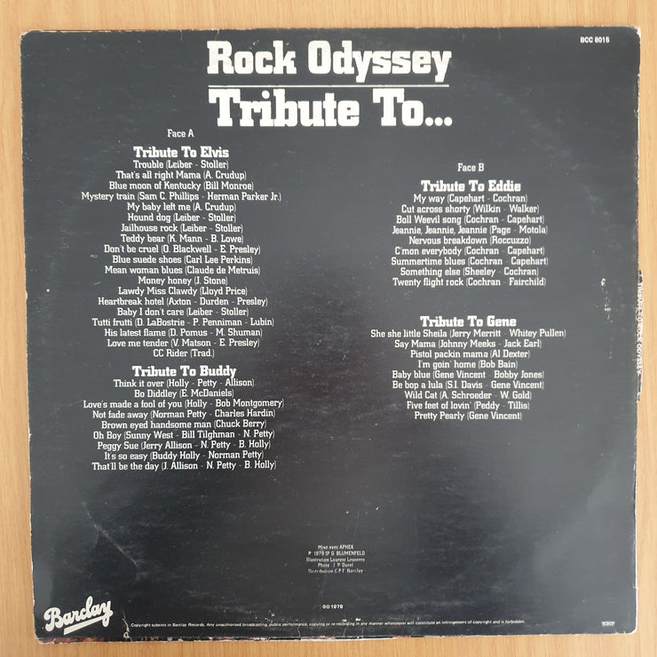 Rock Odyssey – Tribute To... - Vinyl LP Record - Very-Good+ Quality (VG+) (verygoodplus)