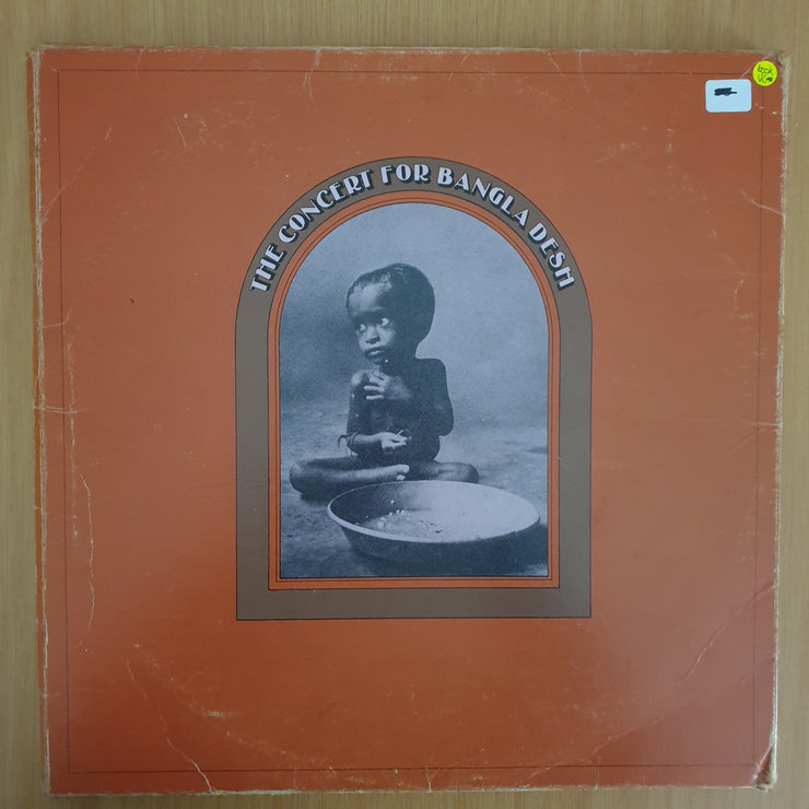The Concert For BanglaDesh (Ravi Shankar, George Harrison, Ringo Starr, Bob Dylan) - 3 x Vinyl LP Record Box Set with booklet - Very-Good Quality (VG)  (verry)
