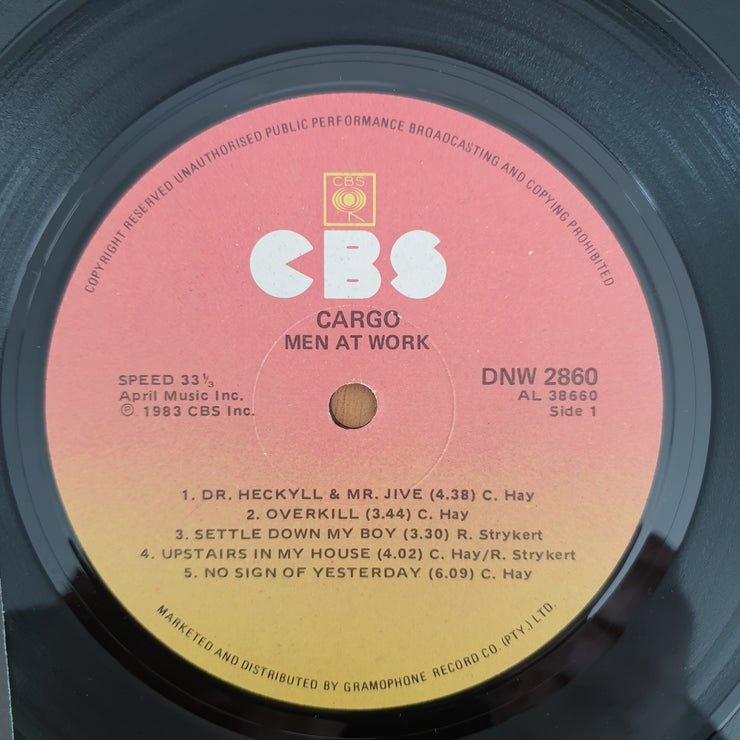 Men At Work - Cargo - with Original Inner/Lyrics - Vinyl LP Record - Very-Good+ Quality (VG+)