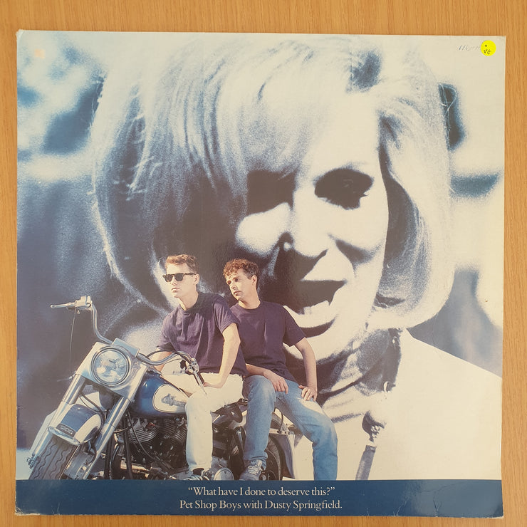 Pet Shop Boys With Dusty Springfield – What Have I Done To Deserve This? – Vinyl LP Record - Very-Good Quality (VG)  (verry)