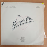 Andrew Lloyd Webber, Tim Rice ‎– Evita - Julie Covington - with Show Booklet - Vinyl LP Record - Very-Good+ Quality (VG+)