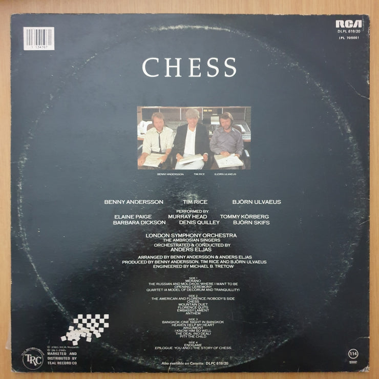 Chess -  Double Vinyl LP Record - Very-Good+ Quality (VG+) (verygoodplus)