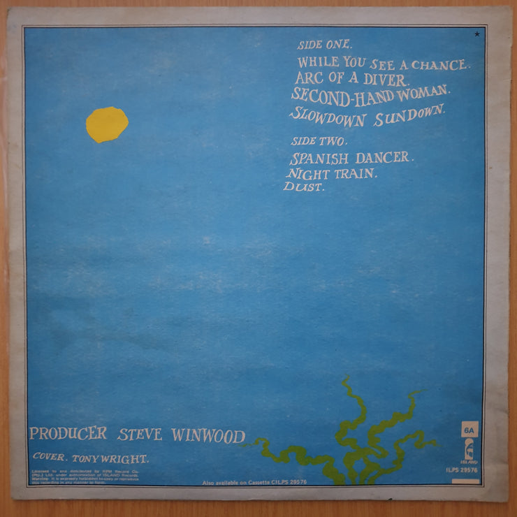 Steve Winwood - Arc Of A Diver (29576) - Vinyl LP Record - Very-Good+ Quality (VG+)