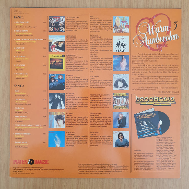 Warm Aanbevolen 3 - Various Artists - Vinyl LP Record - Very-Good+ Quality (VG+) (verygoodplus)