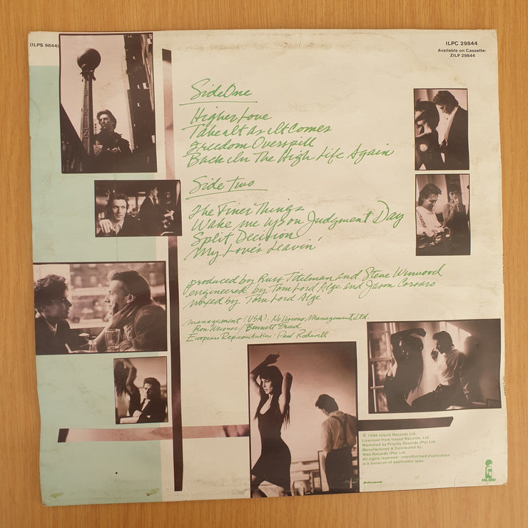 Steve Winwood - Back in the High Life - Vinyl LP Record - Very-Good+ Quality (VG+) (verygoodplus)