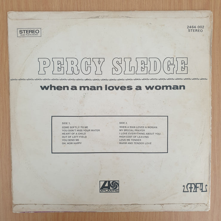 Percy Sledge - When a Man Loves a Woman - Vinyl LP Record - Very-Good+ Quality (VG+) (verygoodplus)