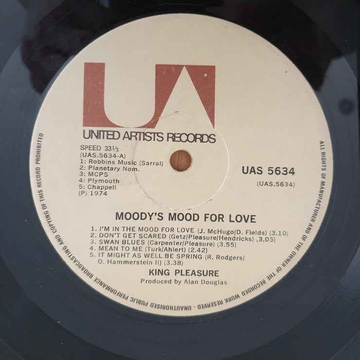 King Pleasure – Moody's Mood For Love -  Vinyl LP Record - Good+ Quality (G+) (gplus)