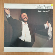 Luciano Pavarotti ‎– Pavarotti In Concert - Double Vinyl LP Record - Very-Good+ Quality (VG+) (verygoodplus)