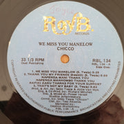 Chicco – We Miss You Manelow - Vinyl LP Record  - Good Quality (G) (goood)