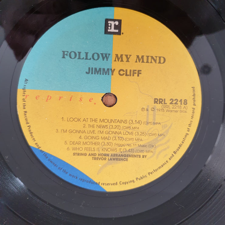 Jimmy Cliff – Follow My Mind - Vinyl LP Record - Very-Good+ Quality (VG+) (verygoodplus)
