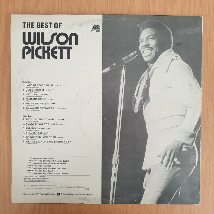 Wilson Pickett – The Best Of Wilson Pickett - Soul Giant Series  - Vinyl LP Record - Very-Good+ Quality (VG+) (verygoodplus)
