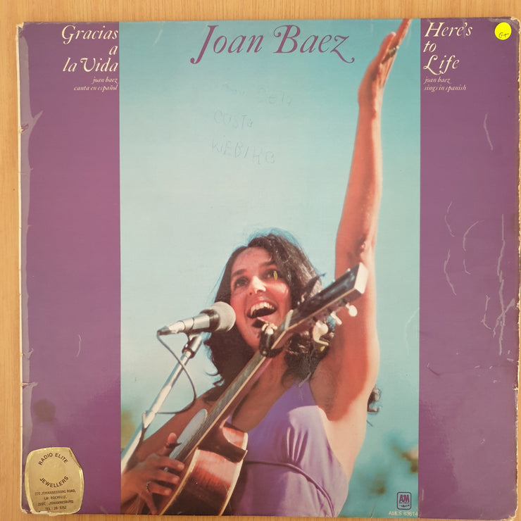 Joan Baez ‎– Gracias A La Vida / Here's To Life - Vinyl LP Record - Good+ Quality (G+) (gplus)