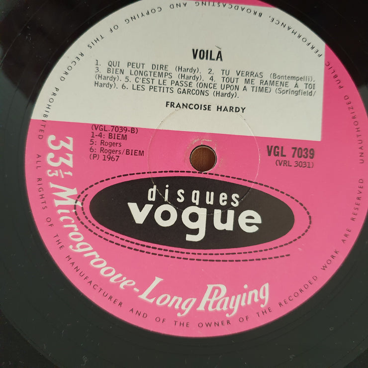 Françoise Hardy – Voilà - Vinyl LP Record - Good+ Quality (G+) (gplus)