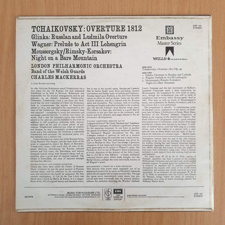 1812 Overture / Russlan And Ludmila Overture / Lohengrin Prelude To Act 3 / Night On A Bare Mountain - Vinyl LP Record - Very-Good+ Quality (VG+) (verygoodplus)