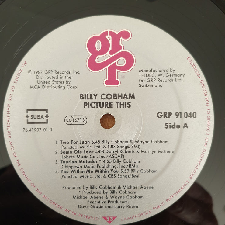 Billy Cobham – Picture This – Vinyl LP Record - Very-Good+ Quality (VG+) (verygoodplus)