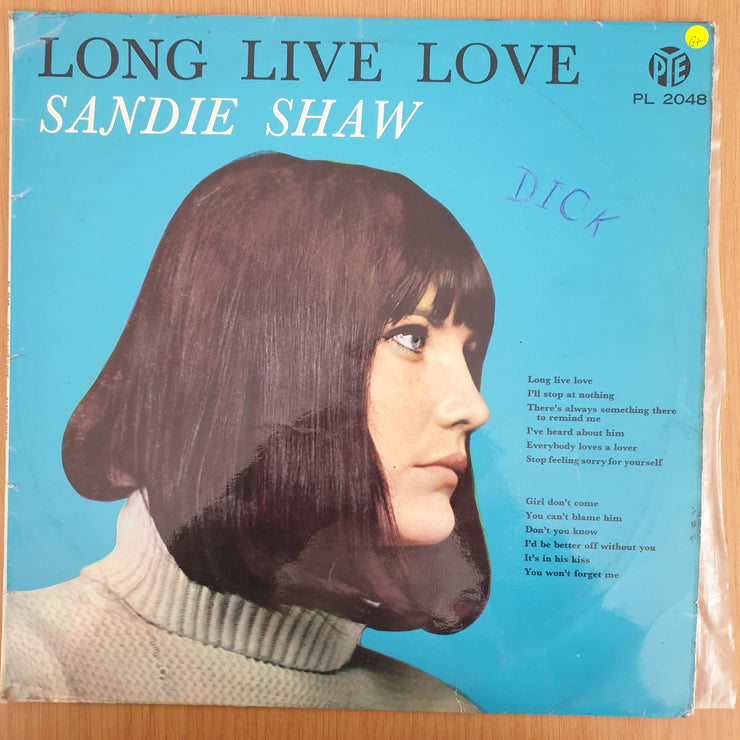 Sandie Shaw – Long Live Love - Vinyl LP Record - Good+ Quality (G+) (gplus)