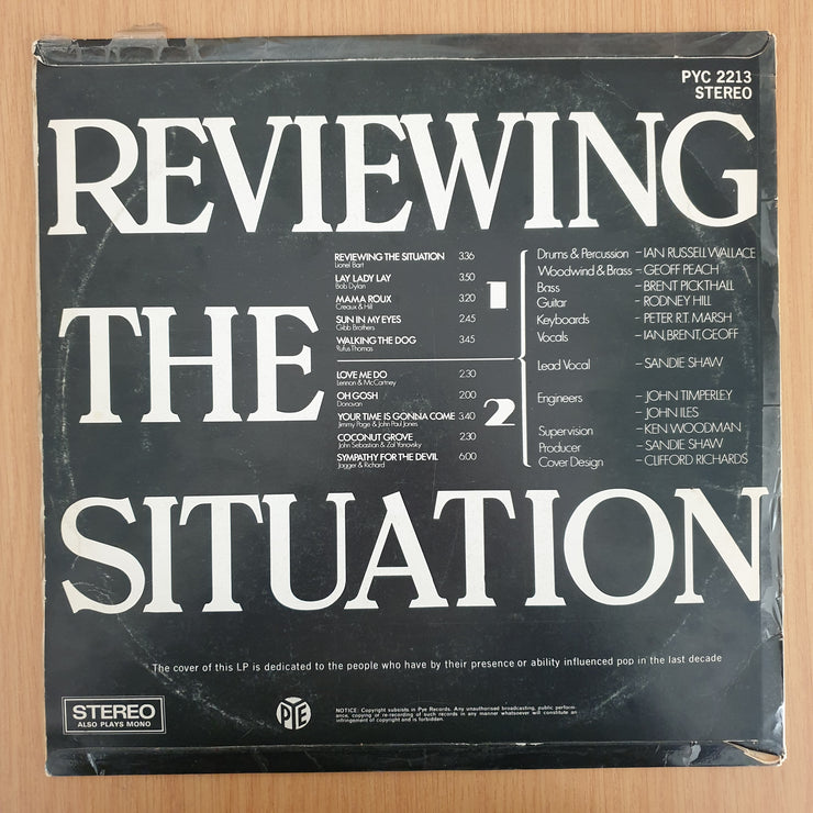 Sandie Shaw – Reviewing The Situation - Vinyl LP Record - Very-Good+ Quality (VG+) (verygoodplus) (D)