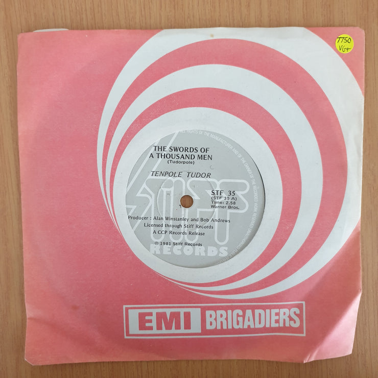 Tenpole Tudor – The Swords Of A Thousand Men - Vinyl - 7" Record - Very-Good+ Quality (VG+) (verygoodplus7) (DLB)