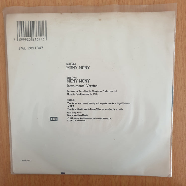 Amazulu – Mony Mony - 7" Record - Very-Good+ Quality (VG+) (verygoodplus7) (DLB)