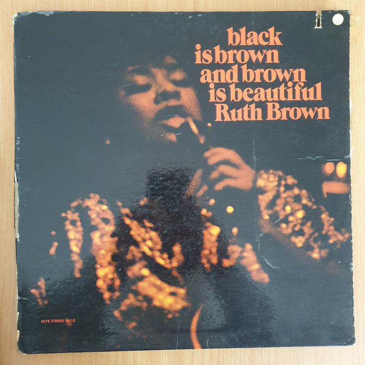 Ruth Brown – Black Is Brown And Brown Is Beautiful  - Vinyl LP Record  - Good Quality (G) (goood)