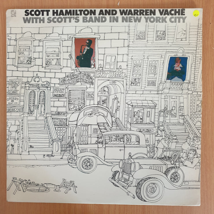 Scott Hamilton And Warren Vache – Scott Hamilton And Warren Vaché With Scott's Band In New York City - Vinyl LP Record - Very-Good+ Quality (VG+) (verygoodplus)
