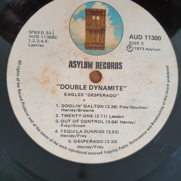 Eagles – Double Dynamite (Rhodesia) - Double Vinyl LP Record - Very-Good- Quality (VG-) (minus)
